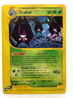 Crobat Non Holo Rare Pokemon TCG Card Skyridge 6/144 2003 Moderate Play - Image 1