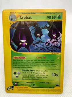 Crobat Non Holo Rare Pokemon TCG Card Skyridge 6/144 2003 Moderate Play - Image 4