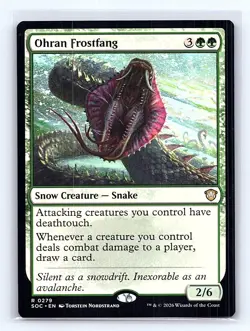 Ohran Frostfang 279 Commander: Secrets of Strixhaven Magic: The Gathering NM - Image 1