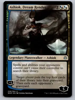 Ashiok, Dream Render 228 Uncommon War of the Spark Magic: The Gathering NM - Image 1