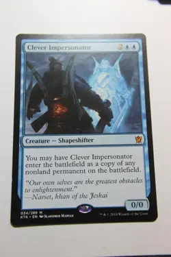 MTG Clever Impersonator x1- -Khans of Tarkir-Lightly Played - Image 1