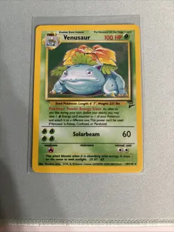 Pokemon TCG Venusaur Base Set 2 Holo Card 18/130 LP Wotc Vintage - Image 1
