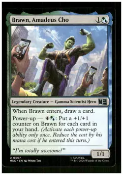 Brawn, Amadeus Cho 567 Commander: Marvel Super Heroes Magic: The Gathering NM - Image 1