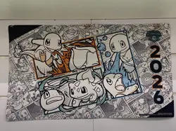 Pokemon International Championship Kanto Starters Comic Playmat NAIC 2026 - Image 3