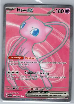 Mew ex 193/165 SV: Scarlet & Violet 151 - Pokemon Card - NM - Image 1