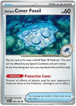 Antique Cover Fossil 080/086 Uncommon Black Bolt Pokemon - Image 1