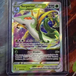 Serperior VStar 008/195 Ultra Rare Silver Tempest - Pokemon TCG - Image 1