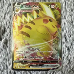 Pokemon TCG Sword & Shield BSP - Pikachu VMAX - Full Art Holo 2 - SWSH286 - NM - Image 1