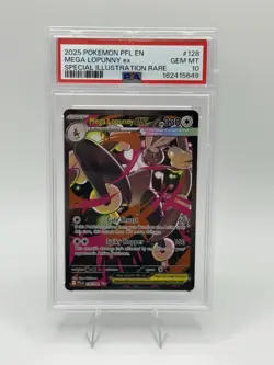 Pokemon Mega Lopunny ex 128/094 PFL SIR Holo English PSA 10 - Image 1