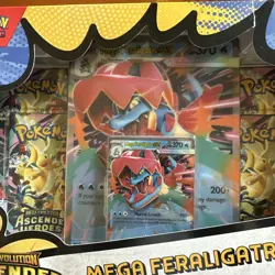 Pokemon TCG: Mega Evolution—Ascended Heroes Mega Feraligatr ex Box - Image 5
