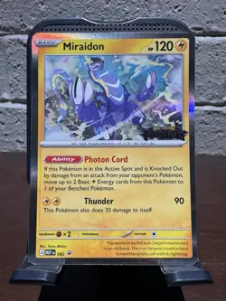 Miraidon 082 - Pitch Black Pre-Release - Stamped Promo TCG - Image 1