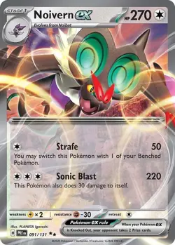 Pokemon S&V Prismatic Evolutions Card #091 Noivern ex - Image 1