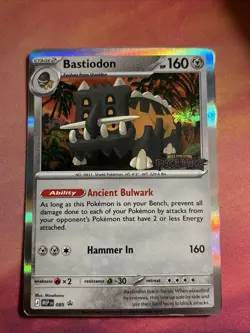 Bastiodon MEP 085 Prerelease Stamped Promo - Pokemon TCG: Pitch Black - NM - Image 1
