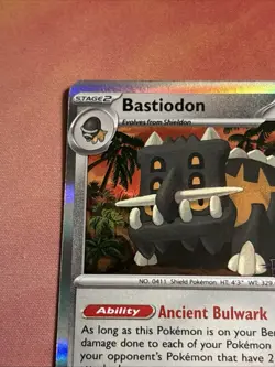 Bastiodon MEP 085 Prerelease Stamped Promo - Pokemon TCG: Pitch Black - NM - Image 2