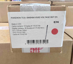 POKEMON SWORD & SHIELD VIVID VOLTAGE BOOSTER 6-BOX CASE *FACTORY SEALED* 820650827495 - Image 1