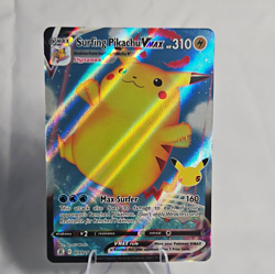 Pokemon TCG Surfing Pikachu VMAX 009/025 Celebrations Full Art Holo UR EN - Image 1