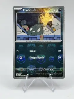 Trubbish (Master Ball Pattern) 059/086 Common White Flare Pokemon Near Mint - Image 1