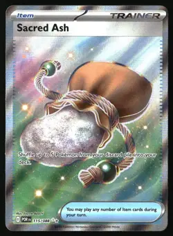 SACRED ASH 115/088 ULTRA RARE PERFECT ORDER POKEMON HOLO NEAR MINT - Image 1