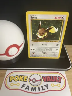 Pokemon Eevee 55/82 Team Rocket Common Unlimited LP WOTC - Image 1