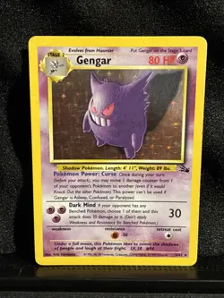 Pokemon TCG Vintage 1999 Gengar 5/62 Stage 2 80 HP English - Image 1