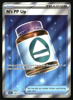 N'S PP UP 262/217 ULTRA RARE ASCENDED HEROES POKEMON HOLO NEAR MINT - Image 1
