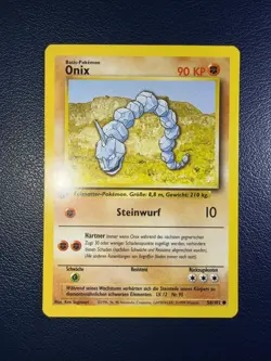 Onix Pokemon German Base Set 1st Edition (ONIX) #56 NM - Image 1