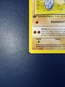 Onix Pokemon German Base Set 1st Edition (ONIX) #56 NM - Image 4