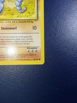 Onix Pokemon German Base Set 1st Edition (ONIX) #56 NM - Image 5