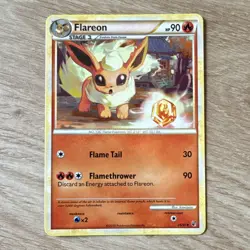 Pokemon TCG Flareon 26/90 Undaunted Regular Uncommon English Stage 1 90 HP - Image 1