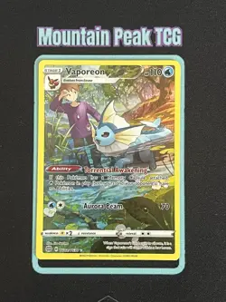 NM Vaporeon TG02/TG30 Swsh09: Brilliant Stars Trainer Gallery - Pokemon Card - Image 1
