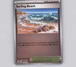 Surfing Beach 129/132 Reverse Holo UC Mega Evolution NM Pokemon - Image 1