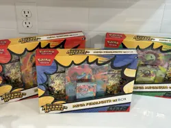 Pokemon TCG Ascended Heroes Mega Feraligatr + Meganium + Emboar EX Boxes Sealed - Image 2