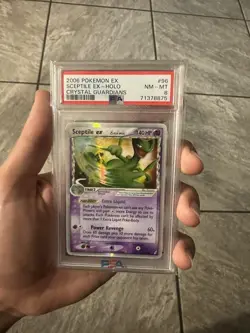 2006 POKEMON EX CRYSTAL GUARDIANS SCEPTILE EX #96/100 ULTRA RARE HOLO PSA 8 P1 - Image 1