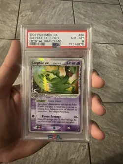 2006 POKEMON EX CRYSTAL GUARDIANS SCEPTILE EX #96/100 ULTRA RARE HOLO PSA 8 P1 - Image 2