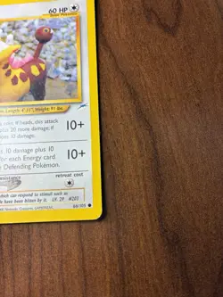 Pokemon TCG Girafarig 66/105 Neo Genesis 2000 English Regular Unlimited MP - Image 5