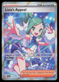 Pokemon Lisia's Appeal - 234/191 - Ultra Rare Surging Sparks Holo NM - Image 1