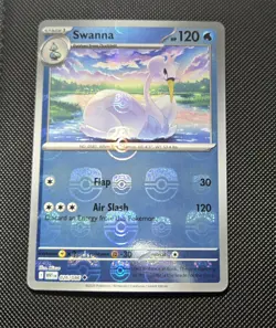 Swanna 026/086 Master Ball Pattern Holo White Flare Pokemon - Image 1