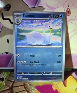 Swanna 026/086 Master Ball Pattern Holo White Flare Pokemon - Image 3