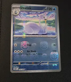 Swanna 026/086 Master Ball Pattern Holo White Flare Pokemon - Image 5