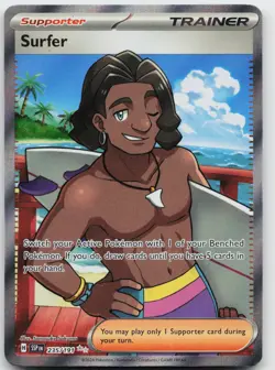 Surfer 235/191 Ultra Rare Surging Sparks Pokemon Holo Near Mint - Image 1