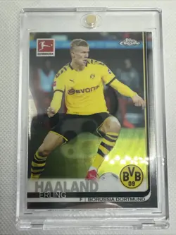 2019-20 Topps Chrome Bundesliga #72 Erling Haaland RC Rookie Card - Image 1