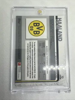 2019-20 Topps Chrome Bundesliga #72 Erling Haaland RC Rookie Card - Image 2