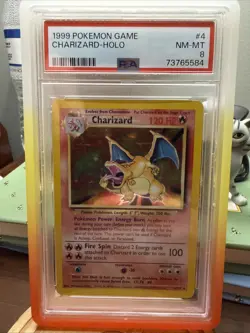 Pokemon Base Set Holo Rare Charizard 4/102 PSA 8 NM-MT - Image 2