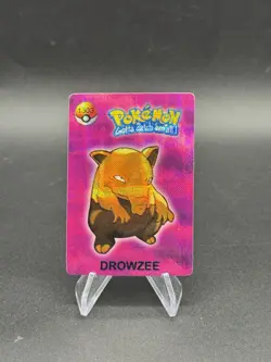 Drowzee Holo Vintage Pokemon Gotta Catch Em All Vending Prism Sticker 1303 - Image 1