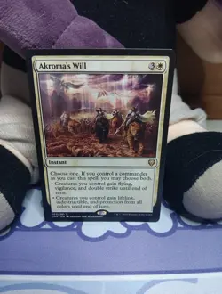 MTG Akroma's Will Commander Legends Regular Rare Card 003/361 - Image 1