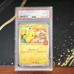 Pokemon TCG Pikachu 020/M-P M-P Promo PSA 10 Gem Mint JP 2025 - Image 1