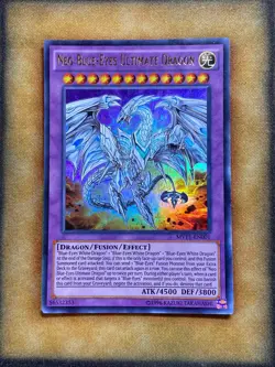 Yugioh Neo Blue-Eyes Ultimate Dragon MVP1-EN001 Ultra Rare LP - Image 1