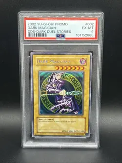 2002 YU-GI-OH! PROMO DDS-DARK DUEL STORIES #002 DARK MAGICIAN PSA 6 - Image 1