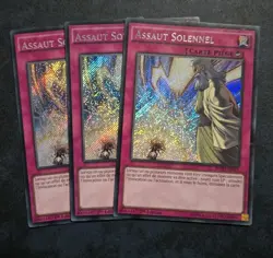 *FRENCH* x3 Solemn Strike Secret Rare 1st Edition BOSH-EN079 LP Yugioh - Image 1