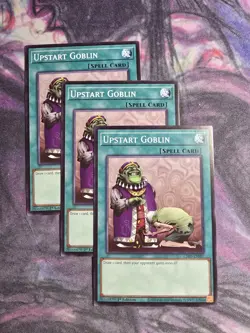 3x Upstart Goblin 1st Edition Common L26D-ENS07 Yu-Gi-Oh! - Image 1